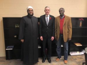 2018-11-02 Rev. Canon Neale Bennet visit to the Ummah Mosque